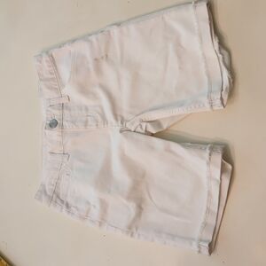 Justice girlfriend high waisted white shorts 12 with distressing new with tags